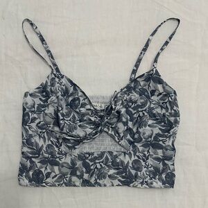 Abercrombie & Fitch Blue & White Floral Top